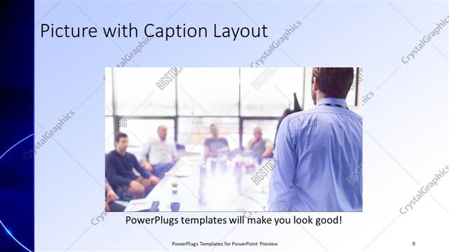 Picture with Caption presentation slide layout