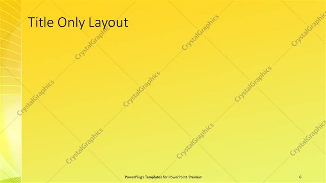 Title Only presentation slide layout