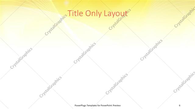 Title Only presentation slide layout