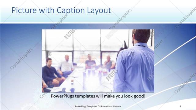 Picture with Caption presentation slide layout