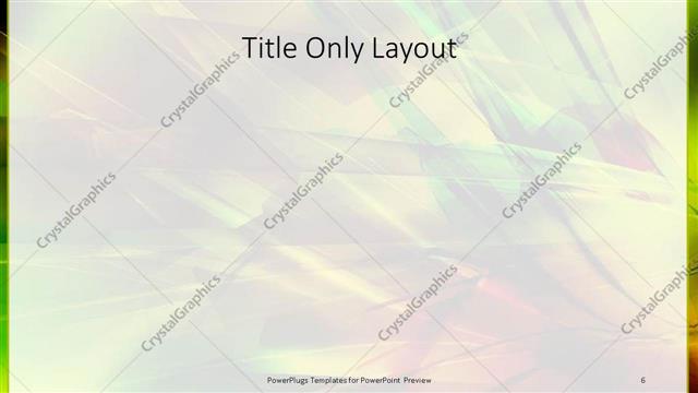 Title Only presentation slide layout