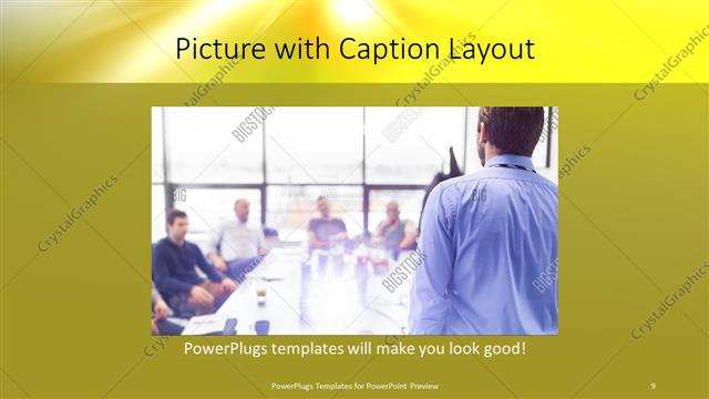 Picture with Caption presentation slide layout
