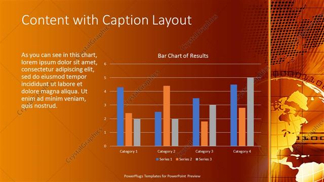 Content with Caption presentation slide layout