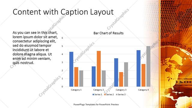 Content with Caption presentation slide layout
