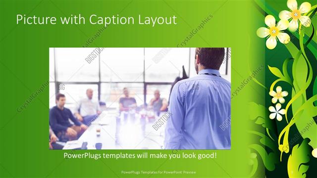 Picture with Caption presentation slide layout