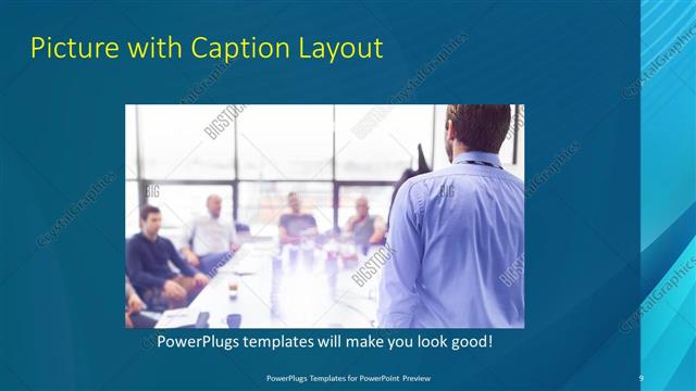 Picture with Caption presentation slide layout