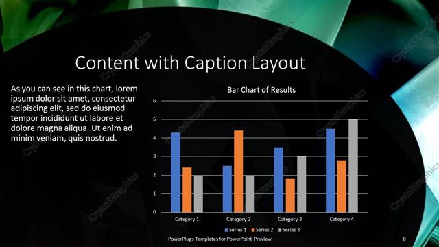 Content with Caption presentation slide layout