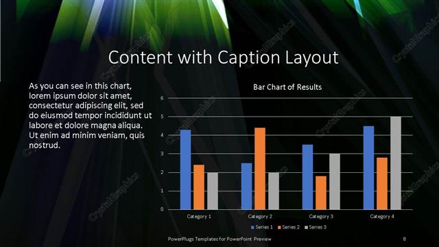 Content with Caption presentation slide layout