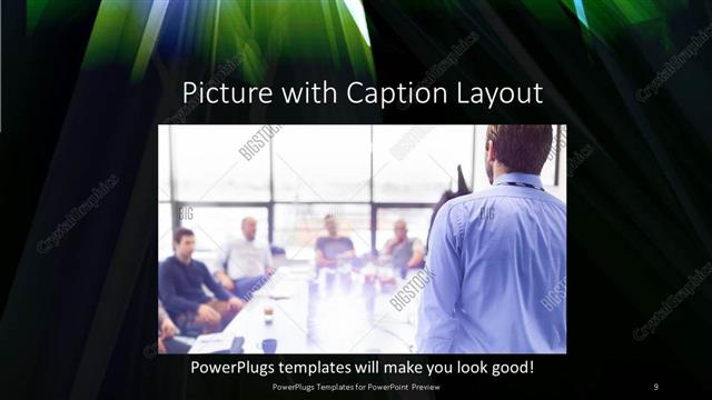 Picture with Caption presentation slide layout