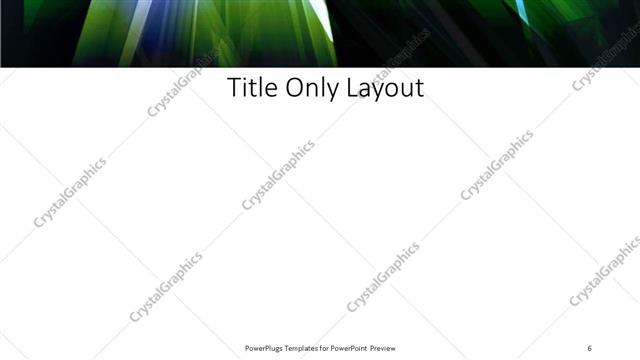 Title Only presentation slide layout