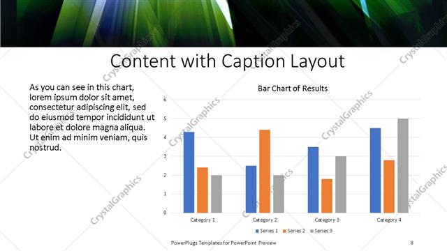 Content with Caption presentation slide layout