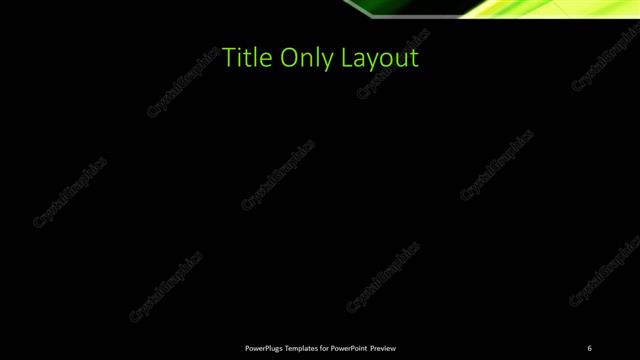 Title Only presentation slide layout