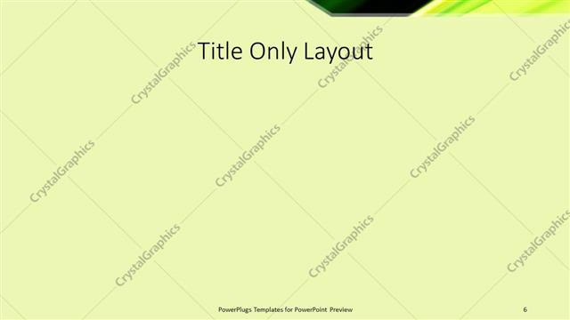 Title Only presentation slide layout