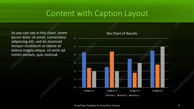 Content with Caption presentation slide layout
