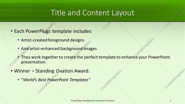 Title and Content presentation slide layout