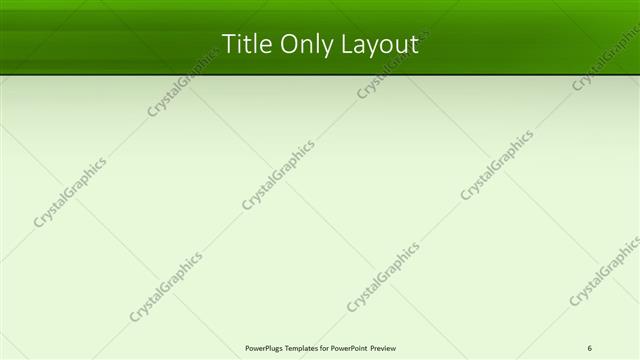 Title Only presentation slide layout