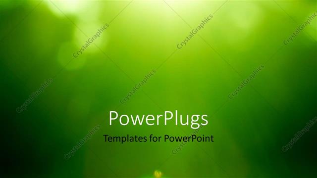  Presentation with abstract green - Abstract green forest defocused with sunbeam rays