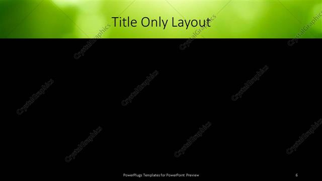 Title Only presentation slide layout