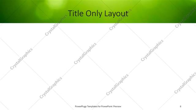 Title Only presentation slide layout