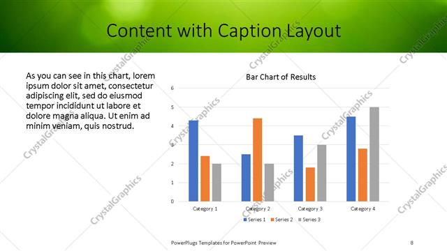Content with Caption presentation slide layout