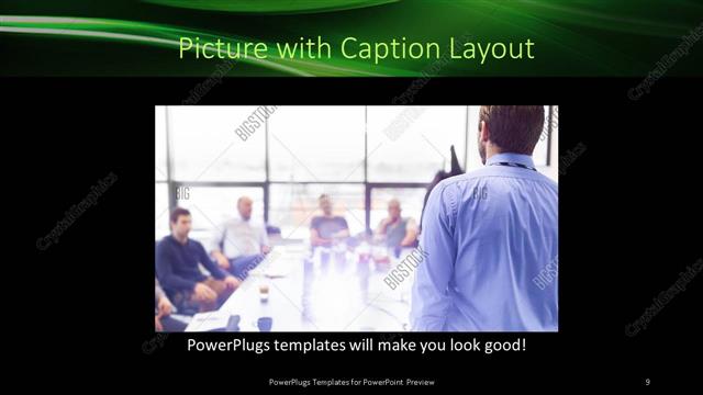 Picture with Caption presentation slide layout