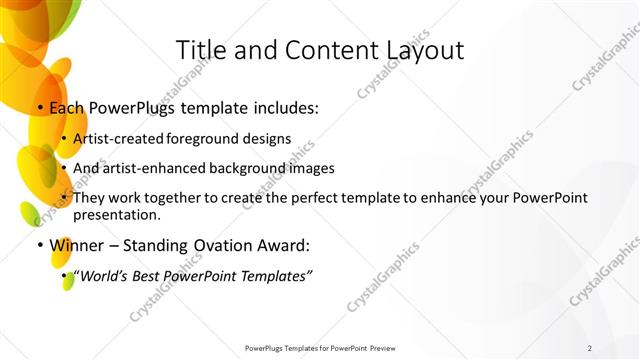 Title and Content presentation slide layout