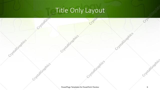 Title Only presentation slide layout