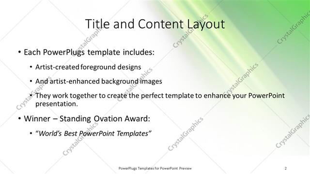 Title and Content presentation slide layout