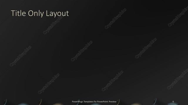 Title Only presentation slide layout