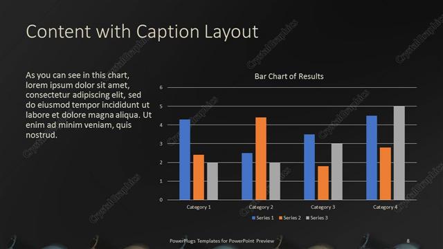 Content with Caption presentation slide layout