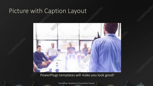 Picture with Caption presentation slide layout