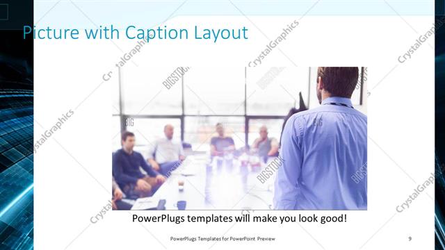 Picture with Caption presentation slide layout