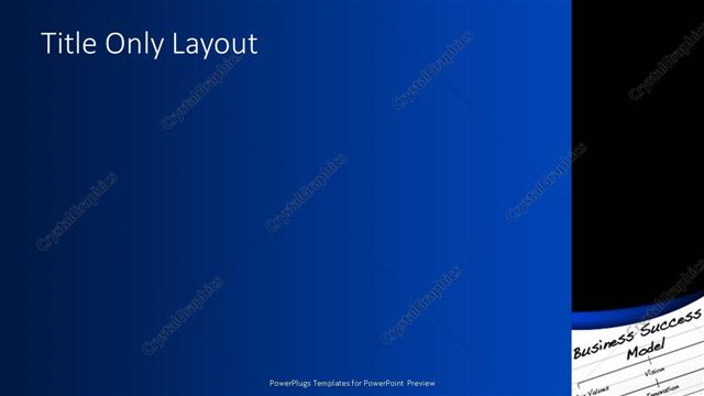 Title Only presentation slide layout