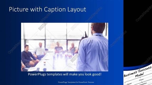 Picture with Caption presentation slide layout