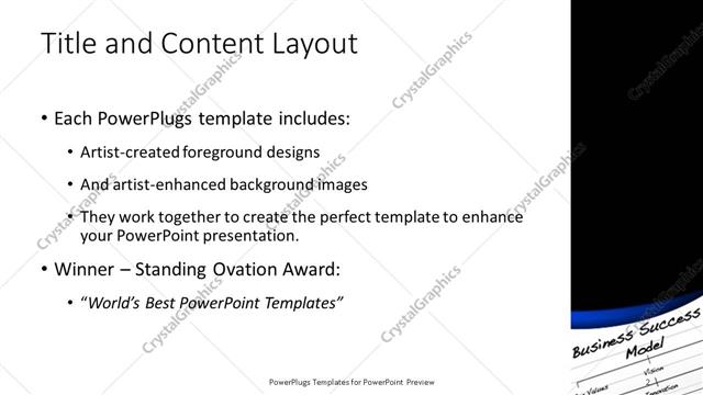 Title and Content presentation slide layout