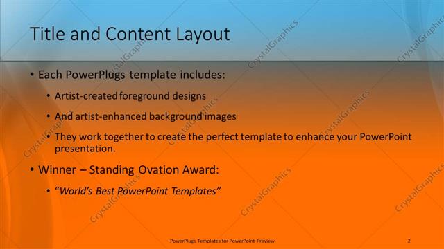 Title and Content presentation slide layout