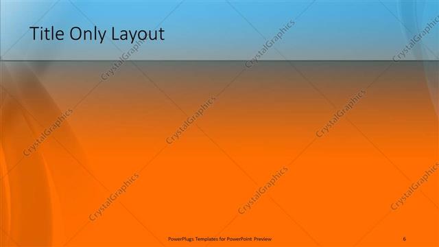 Title Only presentation slide layout