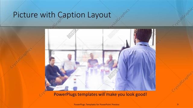 Picture with Caption presentation slide layout