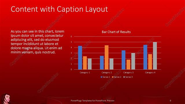 Content with Caption presentation slide layout