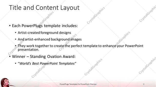 Title and Content presentation slide layout
