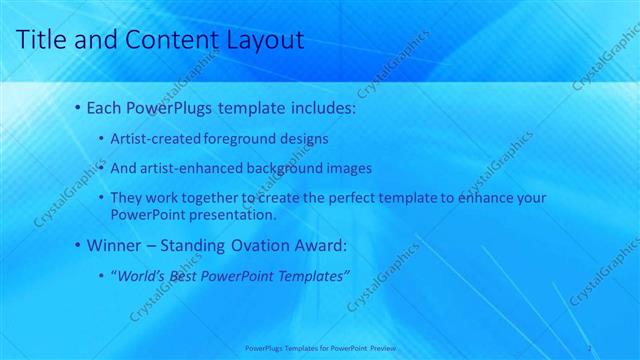 Title and Content presentation slide layout