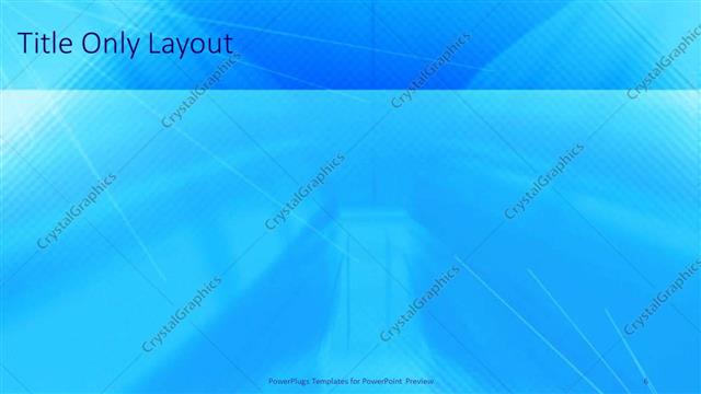 Title Only presentation slide layout