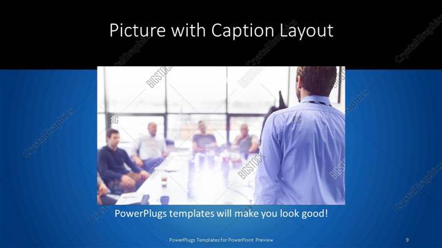 Picture with Caption presentation slide layout