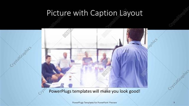 Picture with Caption presentation slide layout