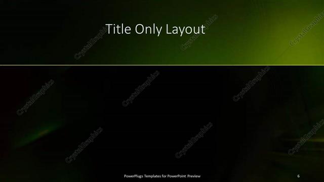 Title Only presentation slide layout