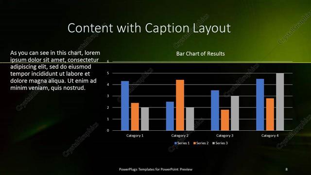 Content with Caption presentation slide layout