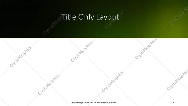 Title Only presentation slide layout