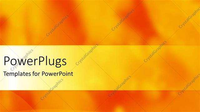 Presentation with orange abstract - Abstract lines and shapes on mixed yellow and orange background