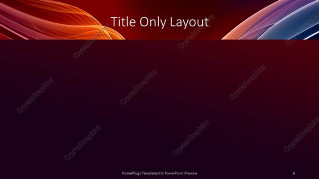 Title Only presentation slide layout