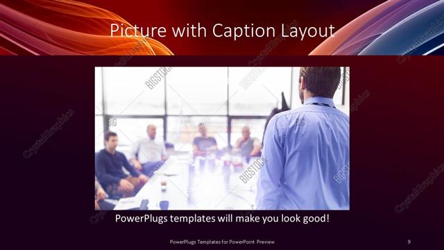 Picture with Caption presentation slide layout